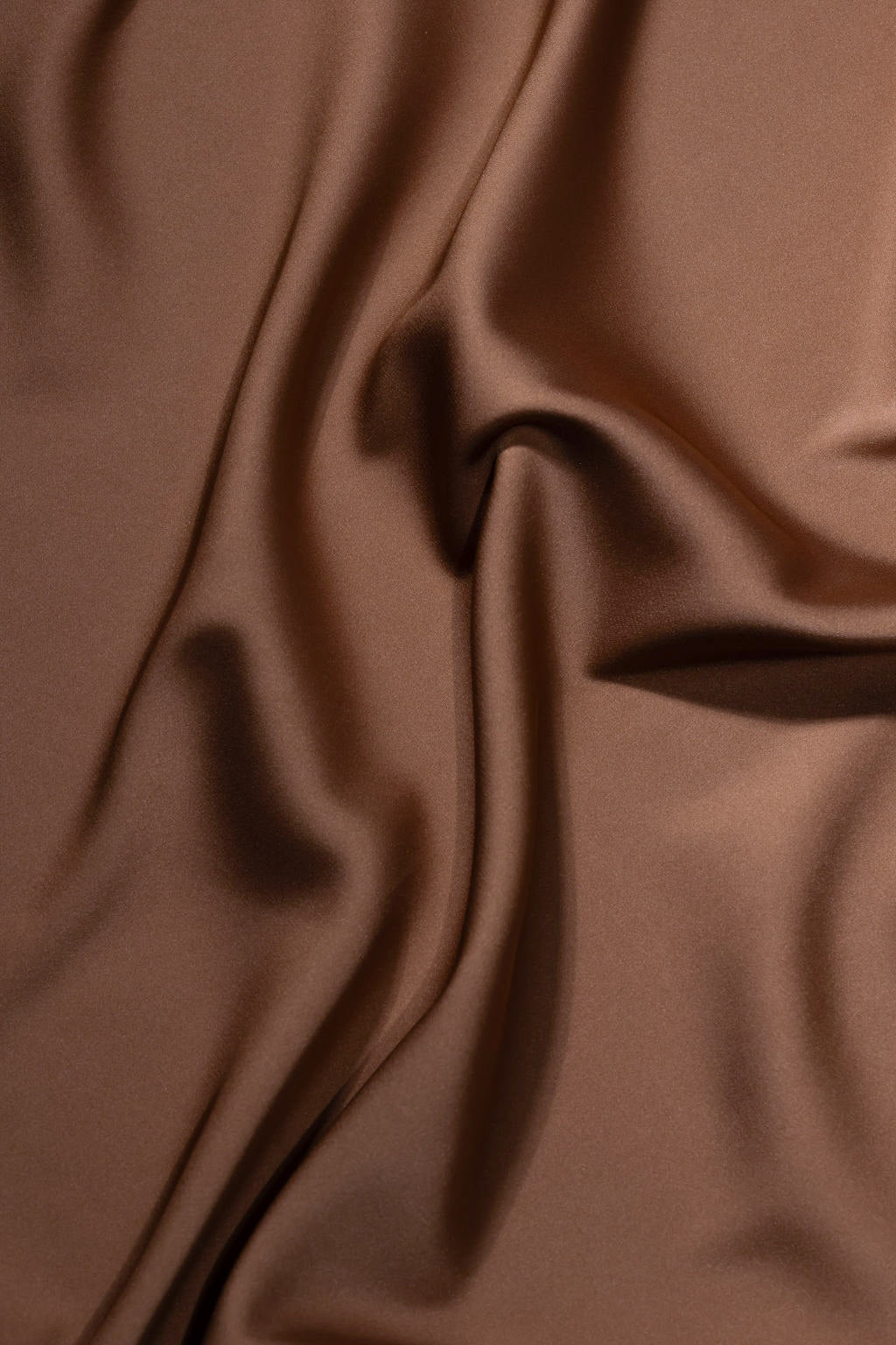 Satin Rectangle Scarf -  Chestnut Brown